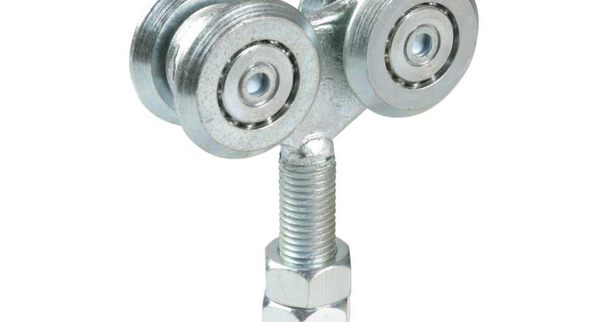 2 Piezas 48X50Mm Amarillo Plateado Nailon Acero Rodamiento De