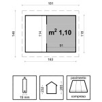 Casita de Juegos con Tobogán para Niños Joy 163x118 cm