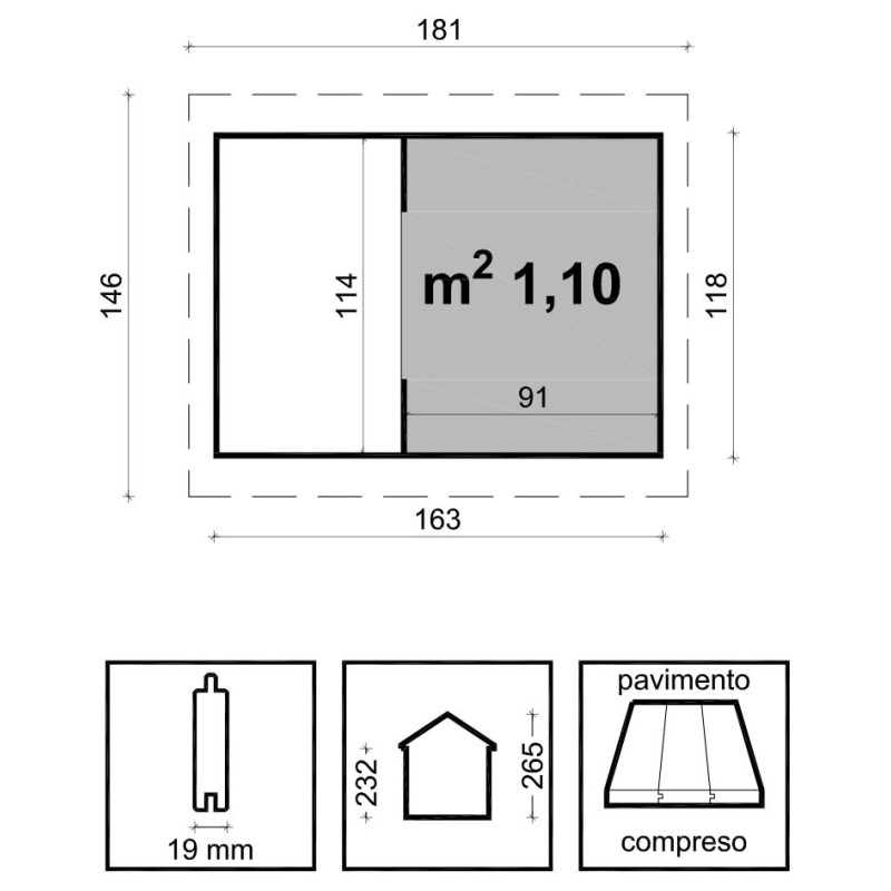 Casita de Juegos con Tobogán para Niños Joy 163x118 cm