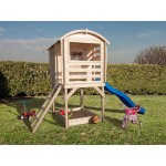 Casita de Juegos con Tobogán para Niños Joy 163x118 cm