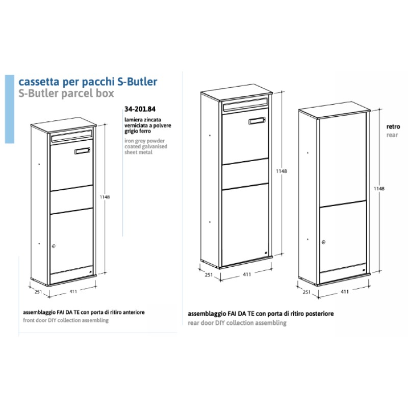 Buzón de Paquetes y Cartas S-Butler Silmec Elegante y Seguro