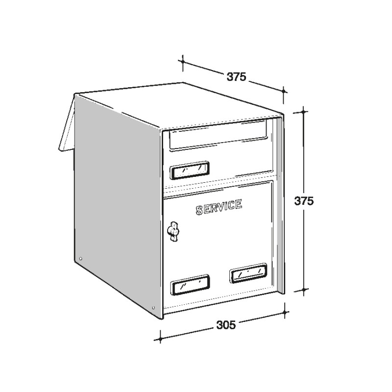 Buzón de Paquetería Silmec S433 con Servicio de Paso