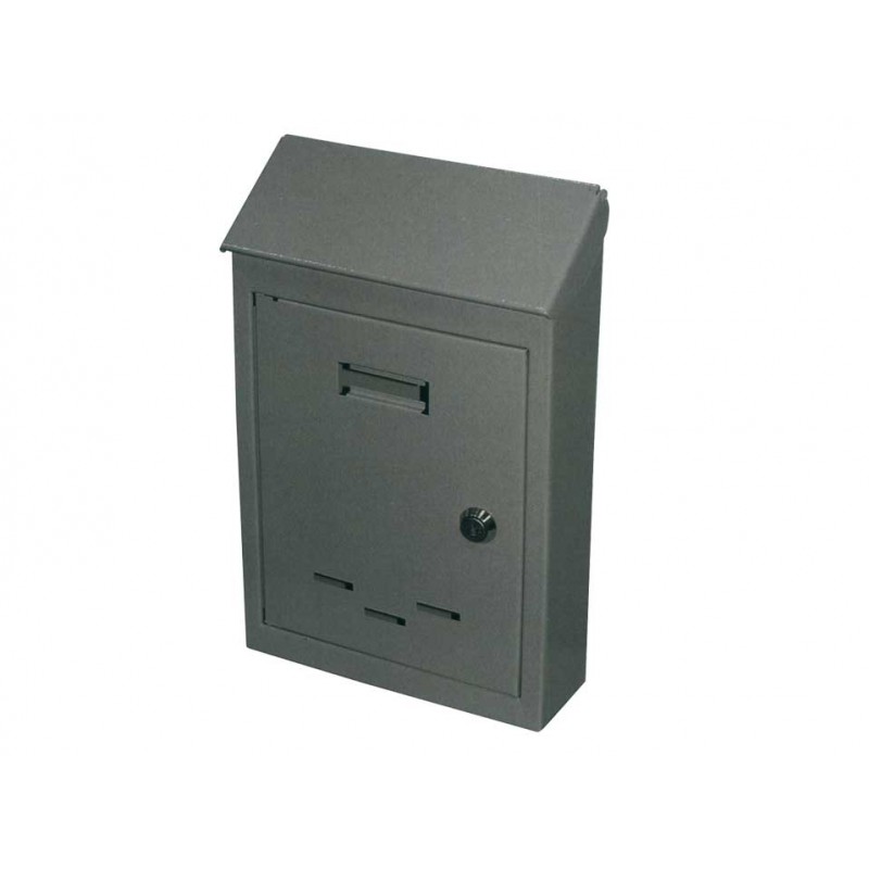 Mail Box con hierro cilindro pintado bloqueo Gray