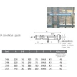 Cerrojo Horizontal Blindado Galvanizado con Candado