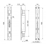 Doble cerrojo Acción de latón con palanca de cierre Sistema Combiarialdo
