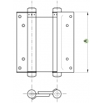 Bisagra doble acción Primavera Tipo Boomer IBFM