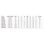 Ali 2 bisagra Cap Pin brida fija Inox Combi Arialdo