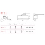 Cierrapuertas Aéreo Justor TP con Opción de Fuerza