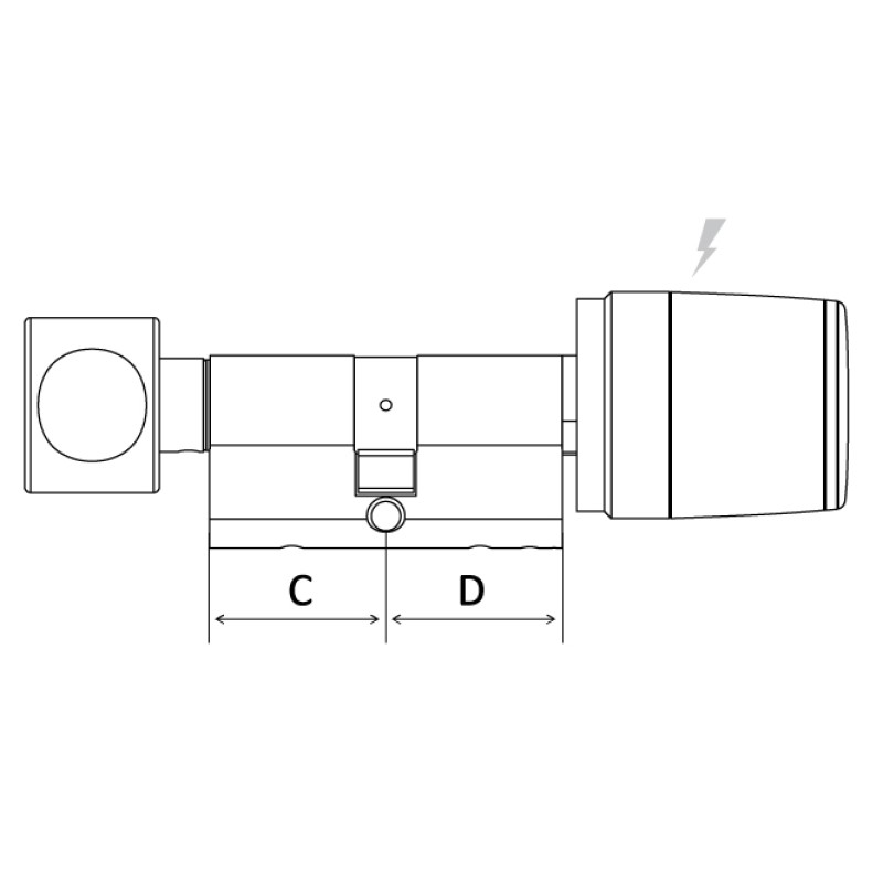 Cilindro Modular Electrónico Libra LE60 Iseo