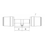 Libra cilindro Doble Premium jugador Argo App Iseo Apertura Con Smartphone