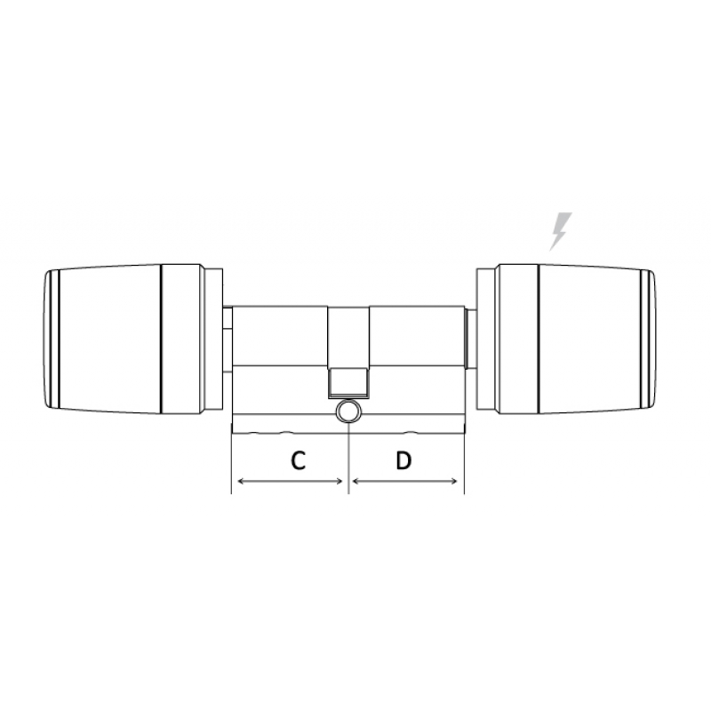 Libra cilindro Doble Premium jugador Argo App Iseo Apertura Con Smartphone