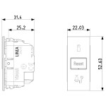 Interruptor VIMAR LINEA 30408 Do Not Disturb y Make Up Room