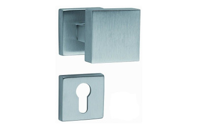 Arieni 909 Par de Pomos Cuadrados para Puerta 55x55 mm Descentrados