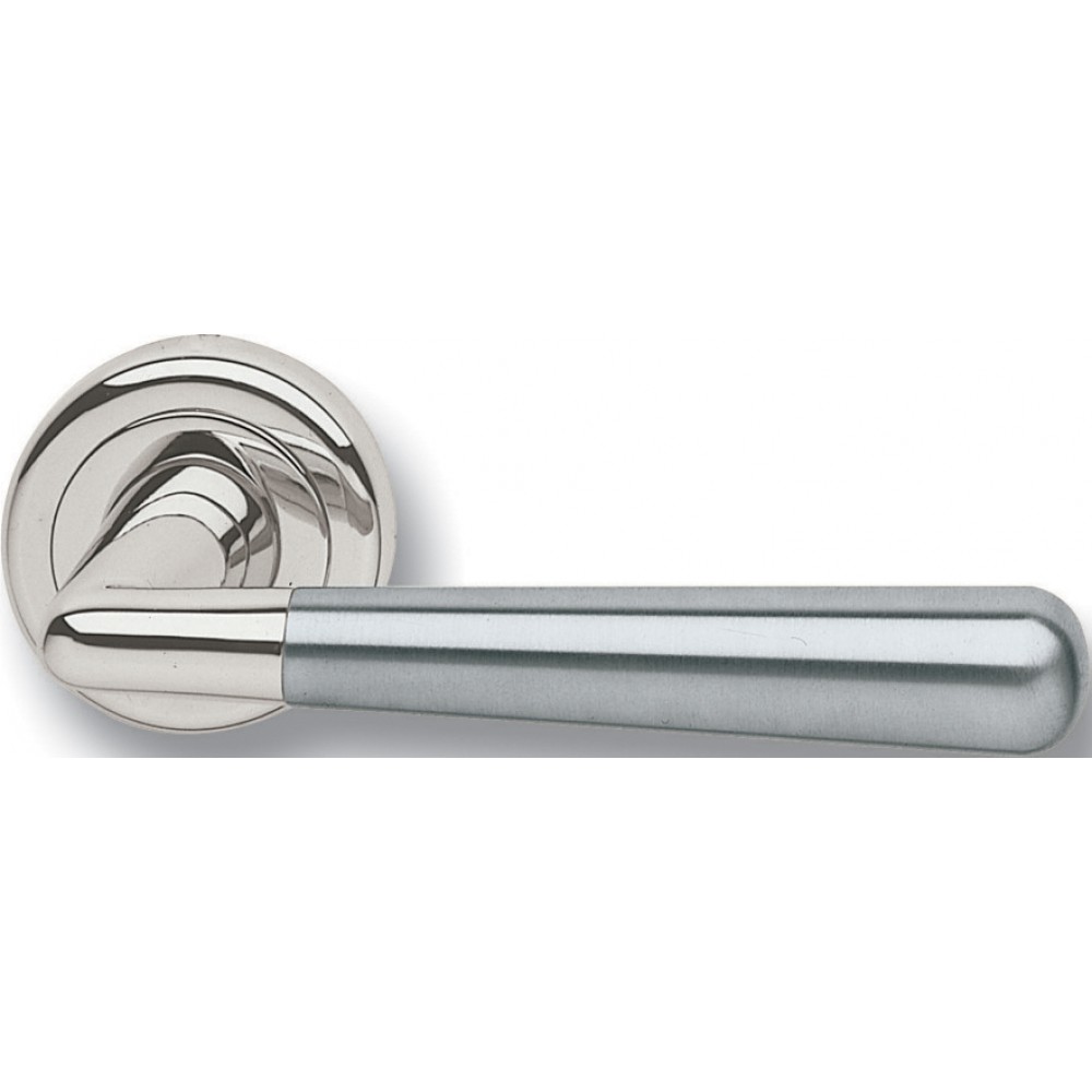 Par de manijas Ghidini Modelo OCL Geneva Steel Rosette y respiraderos