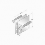 Maneja par de PBA 2001.YOD.PLA madera y acero inoxidable AISI 316L