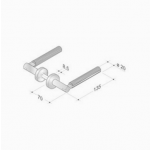 Maneja par de PBA 2002.YOD madera y acero inoxidable AISI 316L
