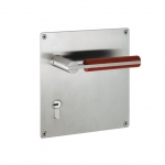 Maneja par de PBA 2002.YOD.PLA madera y acero inoxidable AISI 316L