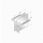 Maneja par de PBA 2002.YOD.PLA madera y acero inoxidable AISI 316L