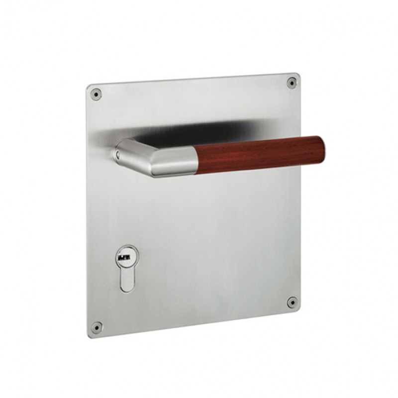 Maneja par de PBA 2003.YOD.PLA madera y acero inoxidable AISI 316L