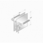 Maneja par de PBA 2003.YOD.PLA madera y acero inoxidable AISI 316L