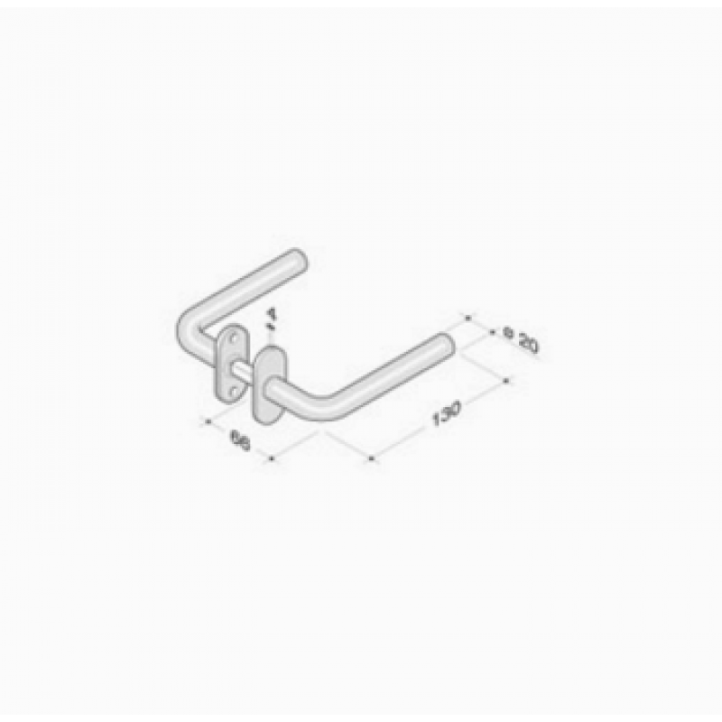 Maneja par de acero inoxidable AISI 316L 2028T PBA