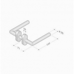 Maneja par de acero inoxidable AISI 316L 2030T PBA