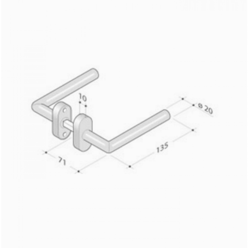 Maneja par de acero inoxidable AISI 316L 2030T PBA
