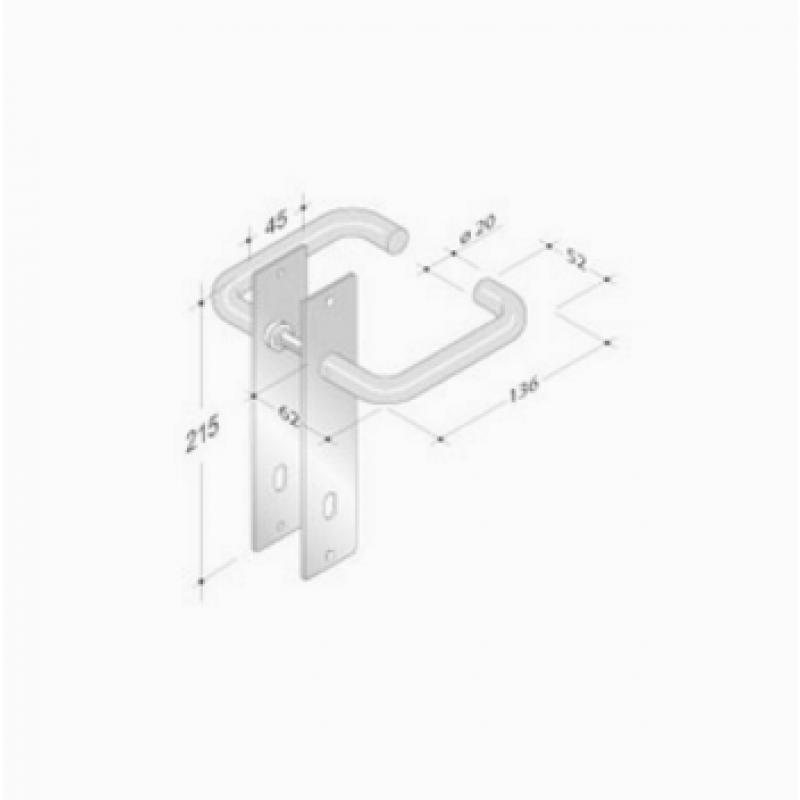 de llaves de par placa PBA 2027/2001 acero inoxidable AISI 316L