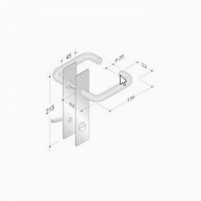 de llaves de par placa PBA 2027/2001 acero inoxidable AISI 316L