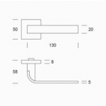 Pareja mangos de acero inoxidable AISI 316L PBA 0IT.153.0000