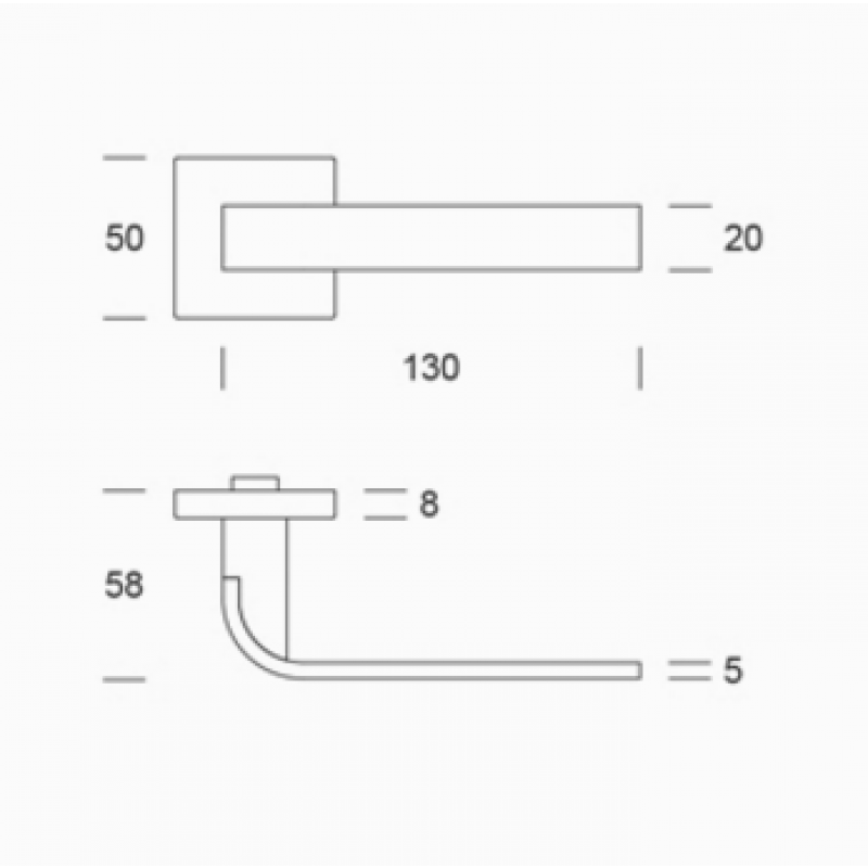 Pareja mangos de acero inoxidable AISI 316L PBA 0IT.153.0000