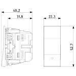 Desviador VIMAR LINEA 30004.B/C/G 1P 10 AX 250 V~