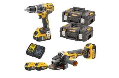 DeWalt DCK2153P2T - Kit Taladro DCD796 Amoladora DCG405