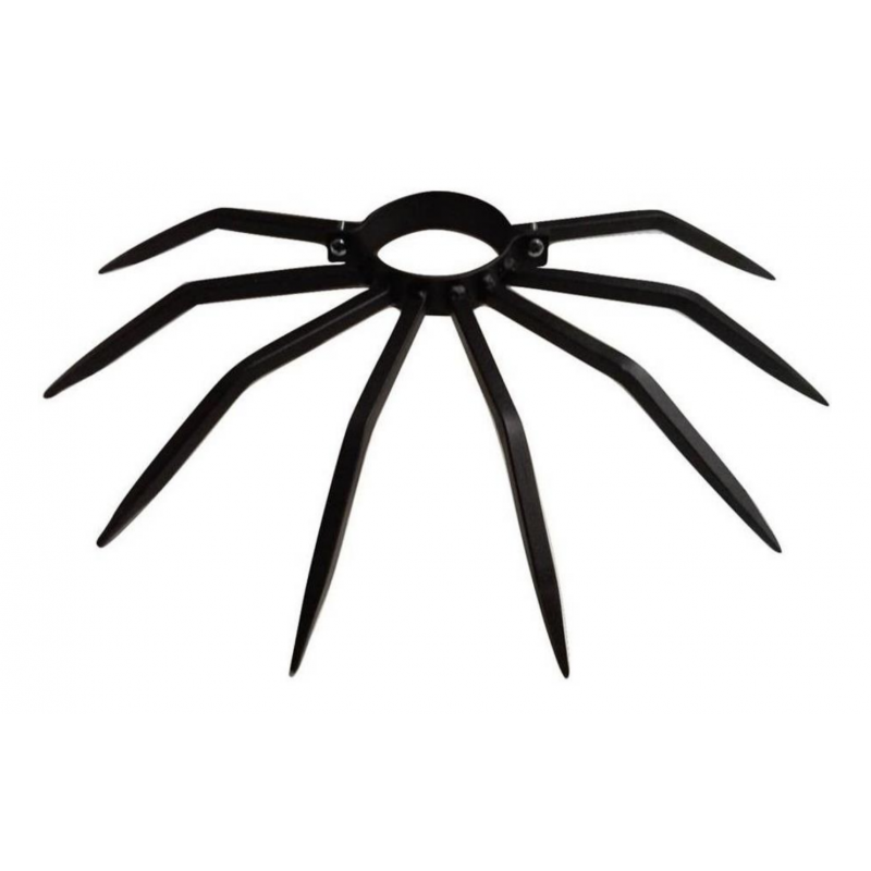 Bolardo antirrobo Diámetro de 80 mm con Retrocollare Grimpo con puntas de lluvia externas lejos de la pared