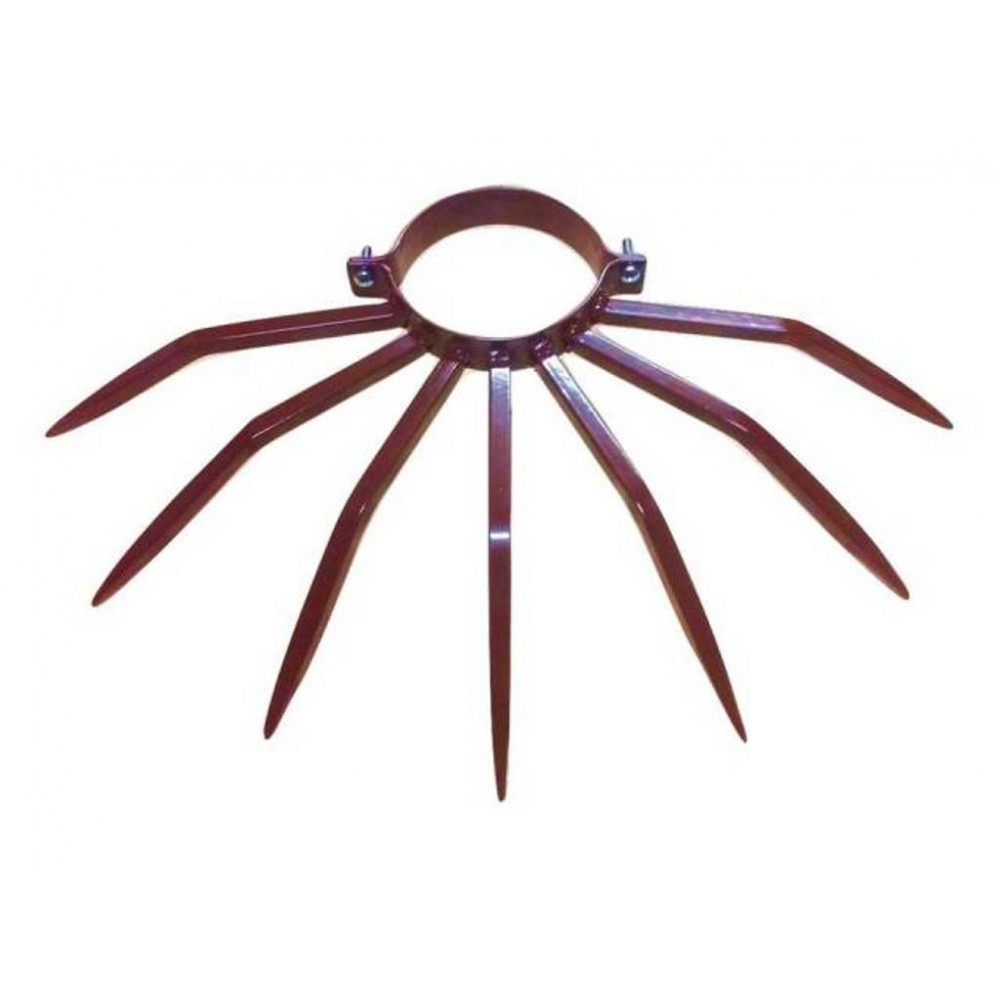 Diámetro del bolardo antirrobo 120 mm Grimpo para tubos externos Tipo Precipitación en acero pintado marrón