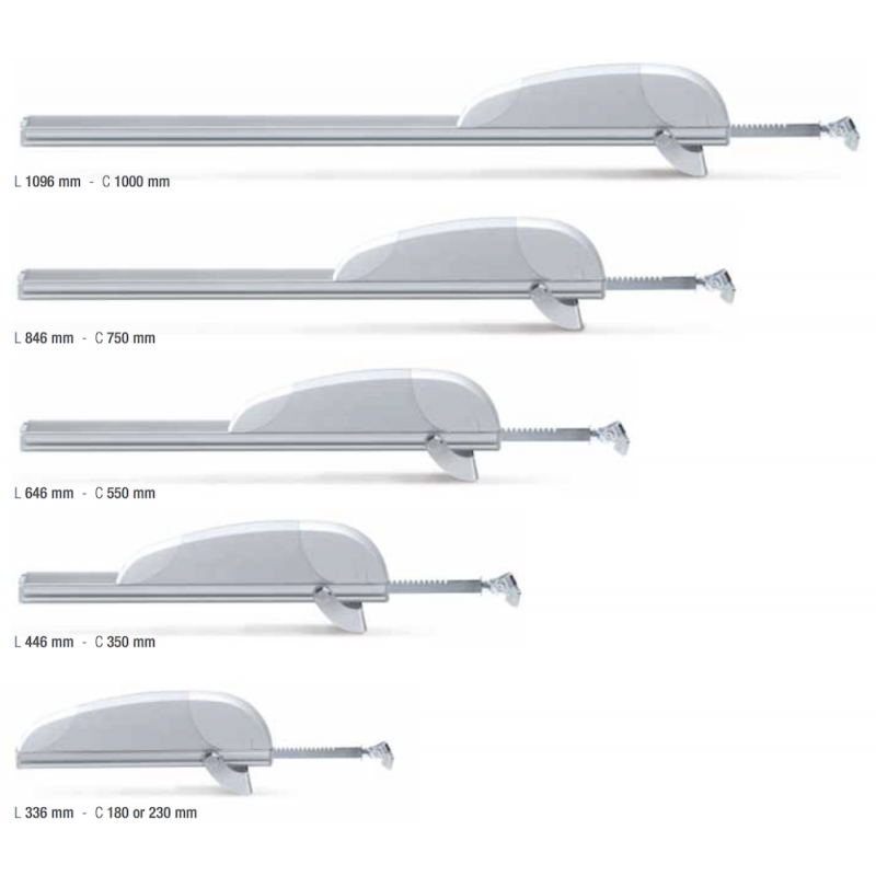 Doble Actuador Airwin A65 2W-Net 230V de Husillo L=1250<2500 Comunello Mowin