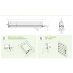 Doble Actuador Raywin R60 2W-Net 230V Vástago L=1250<2500 Comunello Mowin