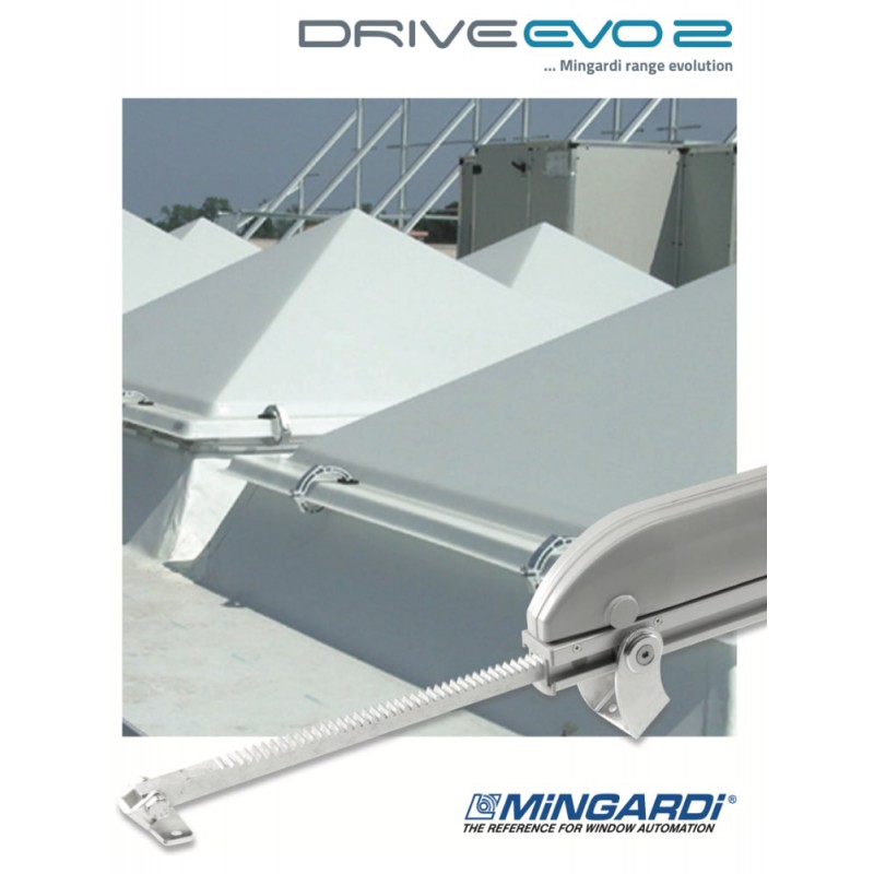 Drive Evo 2 Mingardi Actuador de Cremallera para Ventanas