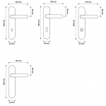 Epoca Manija en la Placa para Puerta Linea Calì Vintage