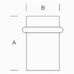 Suelo Doorstop PBA 2MM.040.0000 acero inoxidable AISI 316L