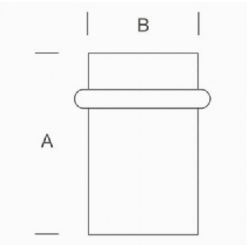 Suelo Doorstop PBA 2MM.040.0000 acero inoxidable AISI 316L