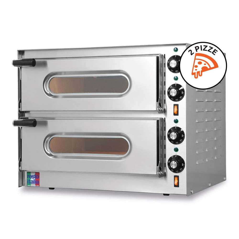 Horno Eléctrico Doble para Pizzas Resto Italia Small-G2 Monofásico