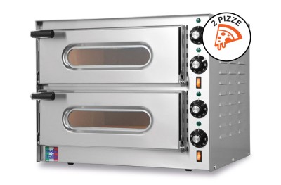 Horno Eléctrico Doble para Pizzas Resto Italia Small-G2 Monofásico