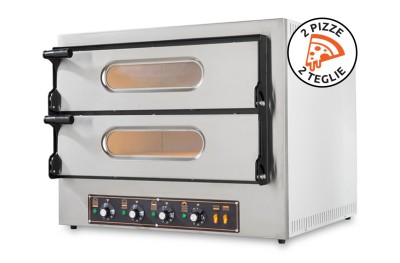 Horno de Pizza Resto Italia Kube 2 Plus 6,4Kw Acero Inoxidable