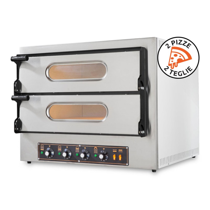 Horno de Pizza Resto Italia Kube 2 Plus 6,4Kw Acero Inoxidable