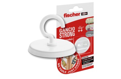 Gancho Adhesivo de Acero con Capacidad 10 Kg Strong Fischer