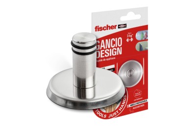 Gancho Adhesivo de Acero Inoxidable Fischer Design