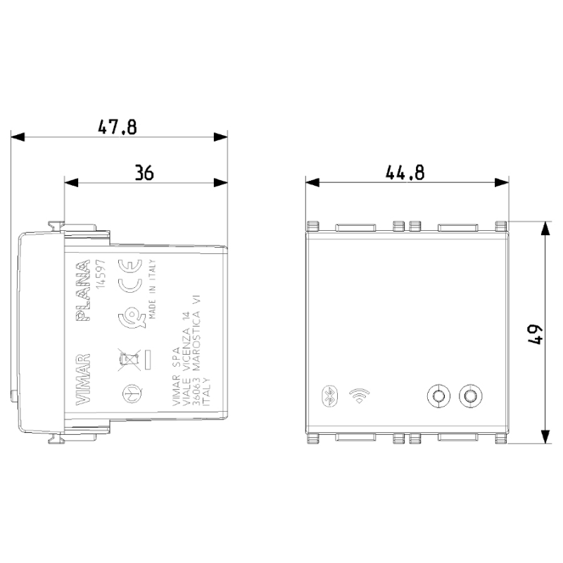 Módulos Vimar Connected Gateway 2 para Series Residenciales