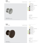 Halo Colombo Design Pomo Fijo para Puerta Ø60 o Ø72 Alberto Meda