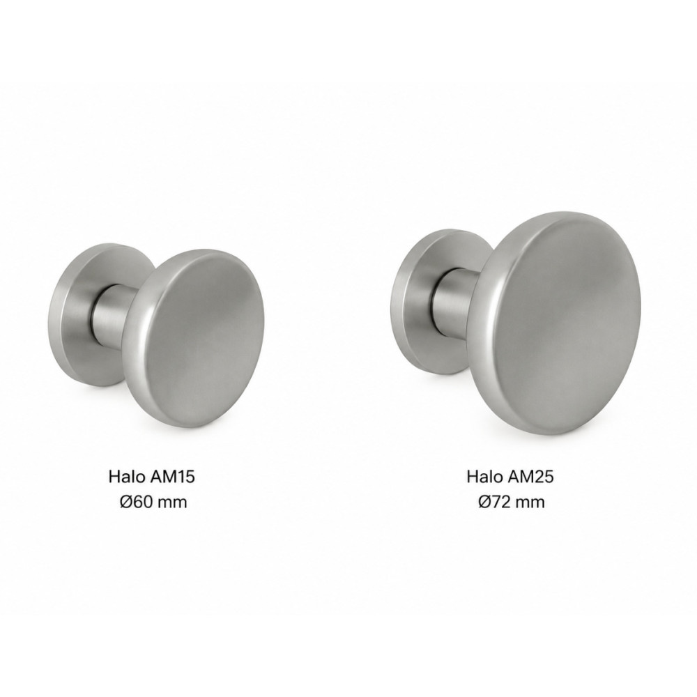 Halo Colombo Design Pomo Fijo para Puerta Ø60 o Ø72 Alberto Meda